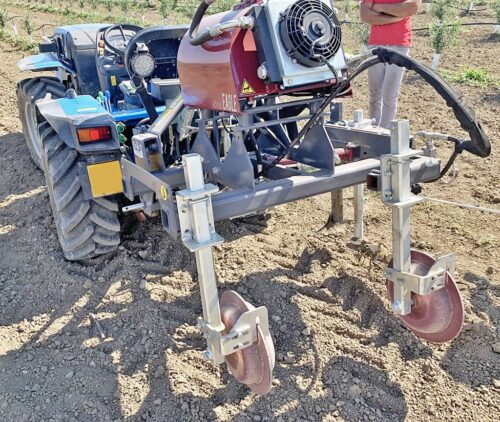 telaio interfilare portattrezzi posteriore singolo